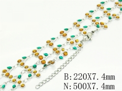 Wholesale Stainless Steel Bracelets & Necklaces Sets - HY39S0116HLX