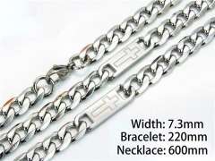 Wholesale Stainless Steel Bracelets & Necklaces Sets - HY40S0191HJV
