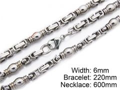 Wholesale Stainless Steel Bracelets & Necklaces Sets - HY55S0041H90