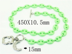 Wholesale Stainless Steel Bracelets & Necklaces Sets - HY21S0174IMR
