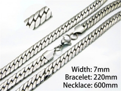 Wholesale Stainless Steel Bracelets & Necklaces Sets - HY40S0180HNZ