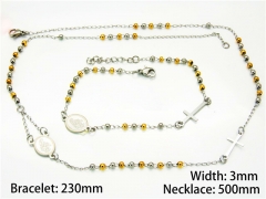 Wholesale Stainless Steel Bracelets & Necklaces Sets - HY40S0258HIL
