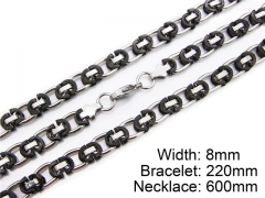 Wholesale Stainless Steel Bracelets & Necklaces Sets - HY55S0027I10