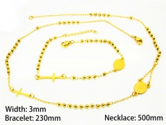 Wholesale Stainless Steel Bracelets & Necklaces Sets - HY40S0263HI5