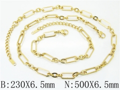 Wholesale Stainless Steel Bracelets & Necklaces Sets - HY40S0431HLL