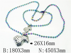 Wholesale Stainless Steel Bracelets & Necklaces Sets - HY21S0297IJE
