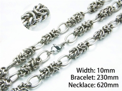 Wholesale Stainless Steel Bracelets & Necklaces Sets - HY40S0238JHW