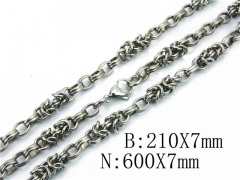Wholesale Stainless Steel Bracelets & Necklaces Sets - HY40S0312INC