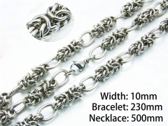 Wholesale Stainless Steel Bracelets & Necklaces Sets - HY40S0237IND