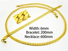 Wholesale Stainless Steel Bracelets & Necklaces Sets - HY40S0209HIE