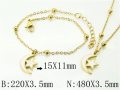 Wholesale Stainless Steel Bracelets & Necklaces Sets - HY91S1452HIW