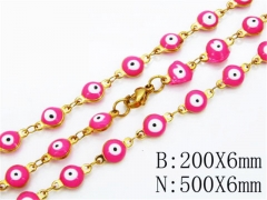 Wholesale Stainless Steel Bracelets & Necklaces Sets - HY40S0064HKS