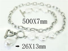 Stainless Steel Jewelry Wholesale - Stainless Steel Necklaces - HY21N0155HMD