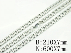 Wholesale Stainless Steel Bracelets & Necklaces Sets - HY40S0492PL