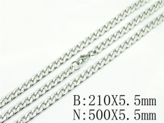 Wholesale Stainless Steel Bracelets & Necklaces Sets - HY40S0479NC