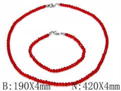 Wholesale Stainless Steel Bracelets & Necklaces Sets - HY70S0009P0