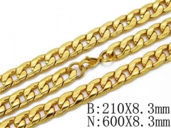 Wholesale Stainless Steel Bracelets & Necklaces Sets - HY40S0043H75