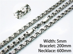 Wholesale Stainless Steel Bracelets & Necklaces Sets - HY40S0185IKQ