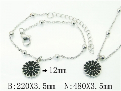 Wholesale Stainless Steel Bracelets & Necklaces Sets - HY91S1419HAA