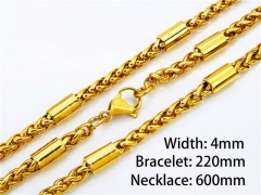 Wholesale Stainless Steel Bracelets & Necklaces Sets - HY40S0059H20