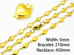 Wholesale Stainless Steel Bracelets & Necklaces Sets - HY39S0644MLZ