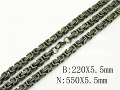 Wholesale Stainless Steel Bracelets & Necklaces Sets - HY53S0204IKS