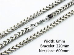 Wholesale Stainless Steel Bracelets & Necklaces Sets - HY40S0020J00