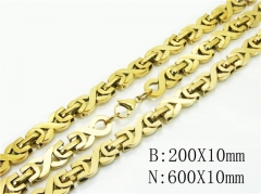 Wholesale Stainless Steel Bracelets & Necklaces Sets - HY55S0899IJD