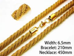 Wholesale Stainless Steel Bracelets & Necklaces Sets - HY40S0223HMZ