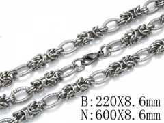 Wholesale Stainless Steel Bracelets & Necklaces Sets - HY40S0052J25