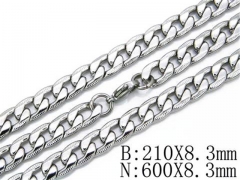 Wholesale Stainless Steel Bracelets & Necklaces Sets - HY40S0042H25