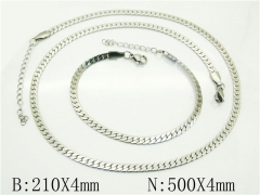 Wholesale Stainless Steel Bracelets & Necklaces Sets - HY70S0528ML