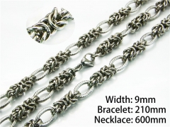 Wholesale Stainless Steel Bracelets & Necklaces Sets - HY40S0215JHX