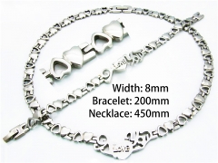 Wholesale Stainless Steel Bracelets & Necklaces Sets - HY63S0201KIZ