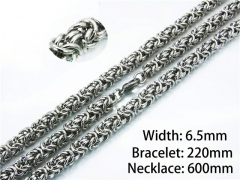 Wholesale Stainless Steel Bracelets & Necklaces Sets - HY40S0204JJQ