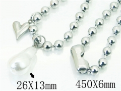 Stainless Steel Jewelry Wholesale - Stainless Steel Necklaces - HY21N0037HKQ