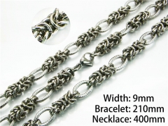 Wholesale Stainless Steel Bracelets & Necklaces Sets - HY40S0213ILD