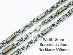 Wholesale Stainless Steel Bracelets & Necklaces Sets - HY55S0574IQQ