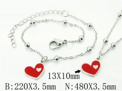 Wholesale Stainless Steel Bracelets & Necklaces Sets - HY91S1424HXX