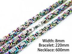 Wholesale Stainless Steel Bracelets & Necklaces Sets - HY55S0591ILW