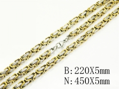 Wholesale Stainless Steel Bracelets & Necklaces Sets - HY62S0510HPE