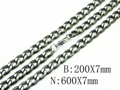 Wholesale Stainless Steel Bracelets & Necklaces Sets - HY40S0518HNL