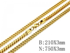Wholesale Stainless Steel Bracelets & Necklaces Sets - HY40S0283IKF