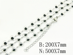 Wholesale Stainless Steel Bracelets & Necklaces Sets - HY39S0125HHC