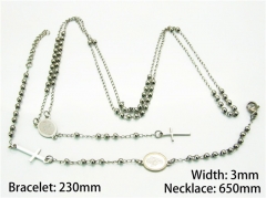 Wholesale Stainless Steel Bracelets & Necklaces Sets - HY40S0258PL