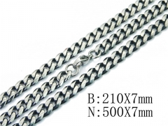 Wholesale Stainless Steel Bracelets & Necklaces Sets - HY40S0375HOL