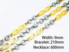 Wholesale Stainless Steel Bracelets & Necklaces Sets - HY55S0584IEE