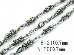 Wholesale Stainless Steel Bracelets & Necklaces Sets - HY40S0313I7C