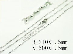 Wholesale Stainless Steel Bracelets & Necklaces Sets - HY70S0560LL