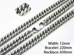 Wholesale Stainless Steel Bracelets & Necklaces Sets - HY40S0271JIX